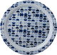 Al Saif Gallery Melamine Plate, 50x50x3 cm, Round - White Blue product image 1