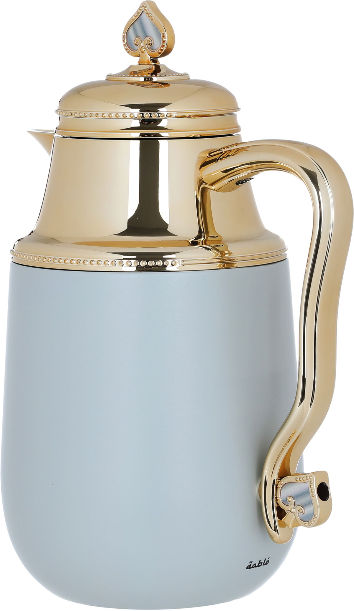 Al Saif Gallery Fatima thermos set, 1/0.7 liter, 2 pieces, thermal glass inner container, steel outer shell - light gray product image 7