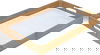 طوفرية اكريلك السيف غاليري، 45×30×4 سم - بني شفاف product image 2