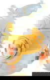 زمزمية ماء للاطفال بلاستيك مع مصاص سيفسو، 820 مل - اصفر شفاف product image 2