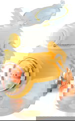 زمزمية ماء للاطفال بلاستيك مع مصاص سيفسو، 820 مل - اصفر شفاف product image 2