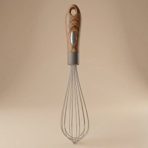 خفاقة كيك استيل السيف غاليري، 11.5سم، يد خشب - بني product image