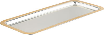 طقم تمرية ستانلس استيل السيف غاليري، 34x15x1.4 سم، 4 قطع، طوفرية، صحن نواة - فضي ذهبي product image 2