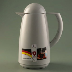 Rhinestone Plastic Thermos, 0.5 Liter - Gray product image