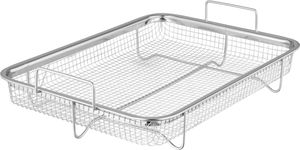 مصفاة ستانلس استيل السيف غاليري، 31x23x4  سم، قاعدة، مستطيل، مسكتي يد - فضي product image 2