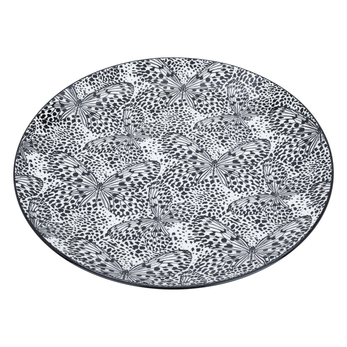 طقم سفرة دائري بورسلان السيف غاليري، 24 قطعة - أسود product image 5