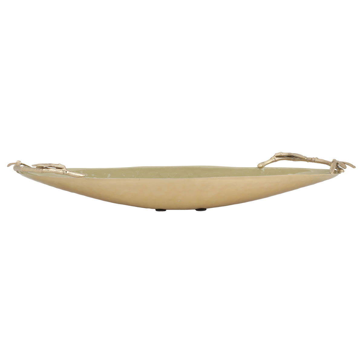 Al Saif Gallery Steel Serving Plate, Round - Gold product image 2