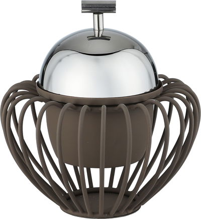 طقم مبخرة ستانلس استيل السيف غاليري، علبة بخور، طوفرية بيضاوي - كابتشينو product image 6