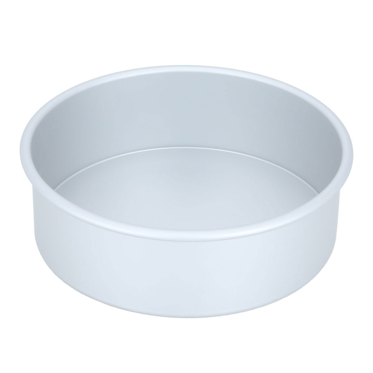Bake Chef Aluminum Cake Mold, 10 x 3 Inch, Round, with Removable Base - Silver product image