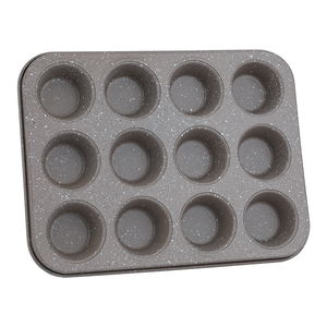 قالي ميني كب كيك جرانيت باك شيف، 25.5×19.5×2.1 سم، مستطيل، 12 موضع -كابتشينو product image 4