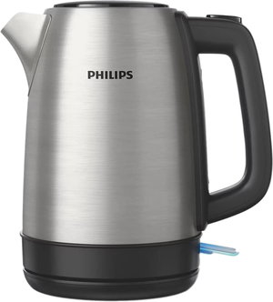 غلاية فليبس ديلي كولكشن، 2200 واط، 1.7 لتر، HD9350/92 - اسود فضي product image