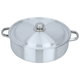 صينية فرن ألمنيوم روبوست، 34 سم، دائري، بغطاء، بيدين - فضي product image 3