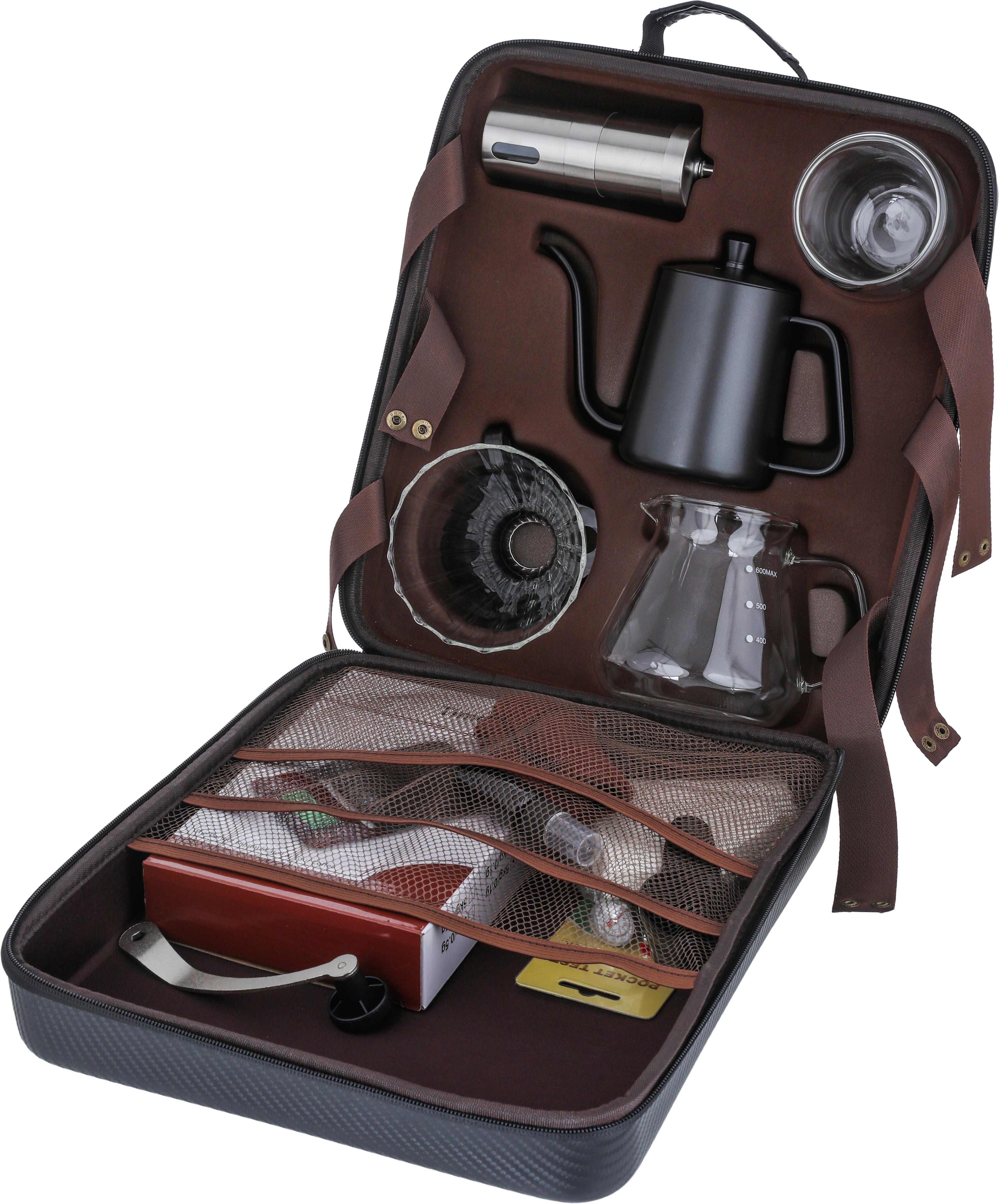 Doppio Specialty Coffee Maker Bag, 35 x 30 x 14 cm, 13 Pieces - Brown product image 1