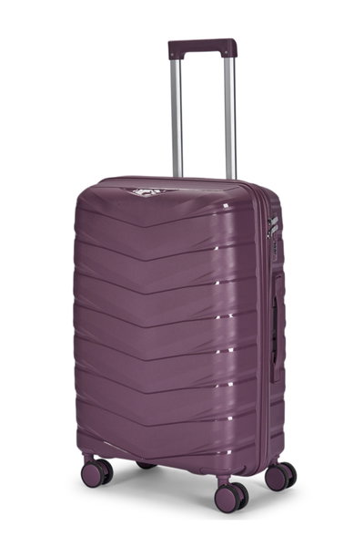 طقم شنط سفر بولي بروبيلين ليمرا، 4 مقاسات، 4 عجلات، بزاوية 360 درجة، OT-8014 - بنفسجي product image 5