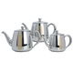 طقم ابريق شاي استيل السيف غاليري، 3 قطع - فضي product image 1