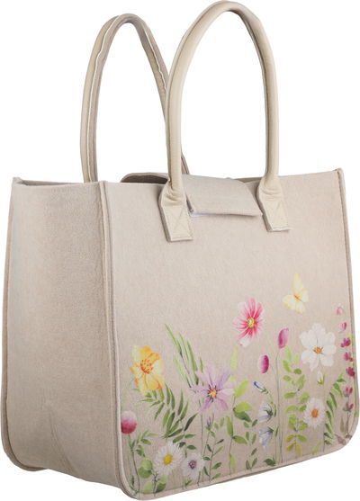 شنطة ترامس قماش السيف غاليري، 40x23x35 سم، نقش زهور - بيج product image 2