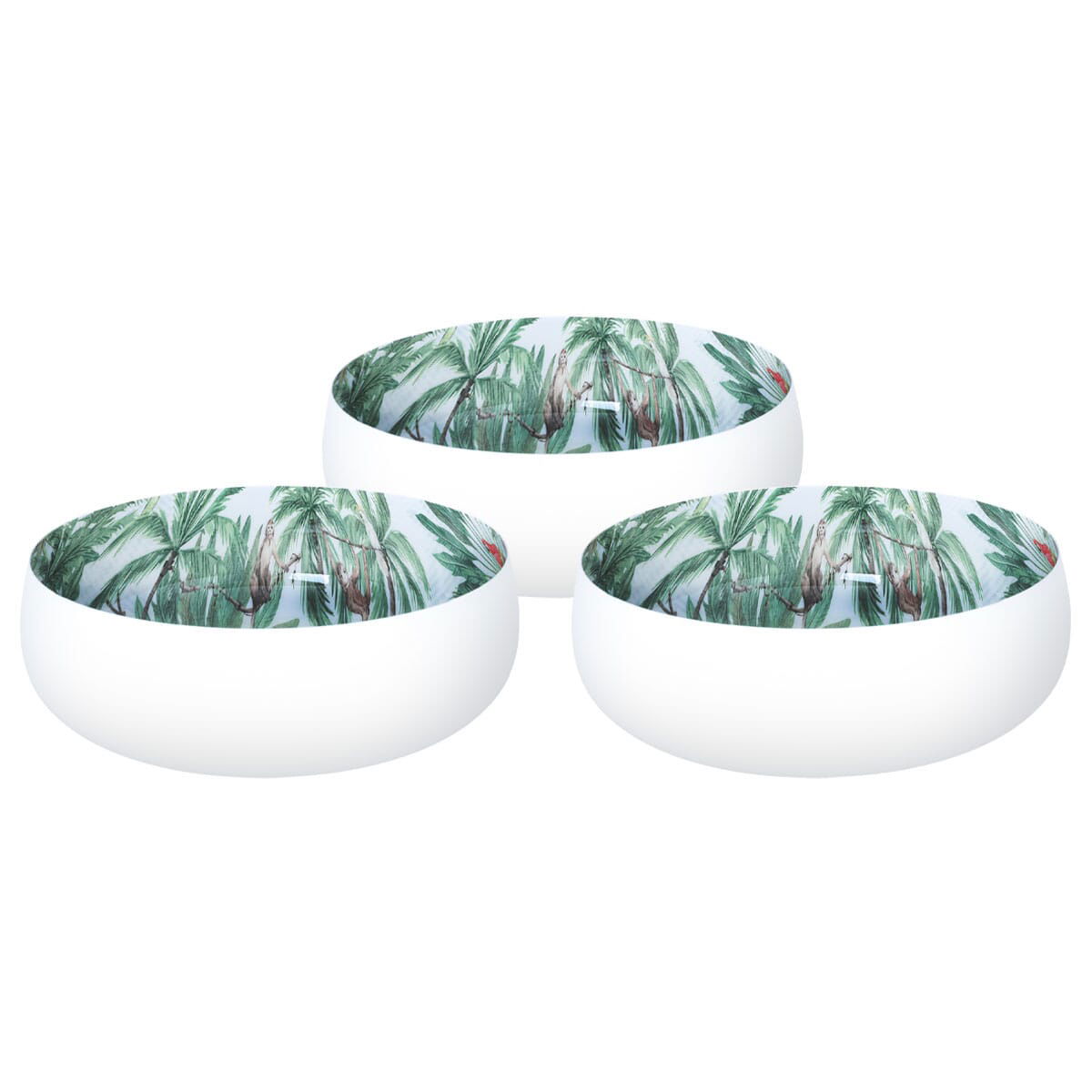 Al Saif Gallery porcelain serving plate, 21 x 7 cm, deep, green-white product image