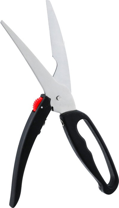 Excellent Houseware Stainless Steel Chicken Scissors, 25 cm - Black product image 3