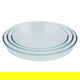 Al Saif Gallery Pyrex glass trays set, 2.4/3.2/4.0 cm, oval, 3 pieces - transparent product image 1