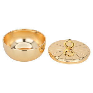 تمرية استيل السيف غاليري، 13 سم، دائرية ، منقوش، غطاء - ذهبي product image 2