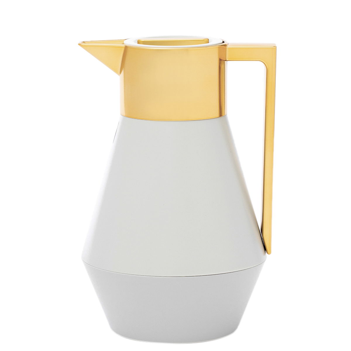 Everest Lydia Thermos, 1 liter, thermal glass inner shell, plastic outer shell - white product image
