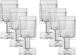 Al Saif Gallery Glass Serving Set, 6 Pieces, Square, Base - Clear product image