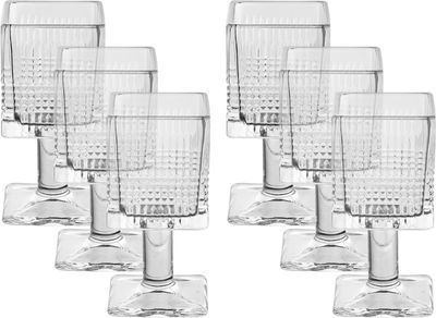 Al Saif Gallery Glass Serving Set, 6 Pieces, Square, Base - Clear product image 1