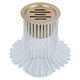 Al Saif Gallery steel incense burner, 15 x 15 x 17 cm - white and golden product image 2