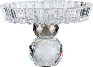 ستاند تقديم زجاج السيف غاليري، 11x11x7.2 سم، قاعدة - شفاف رمادي product image 2