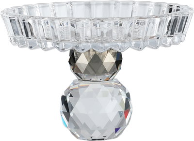 ستاند تقديم زجاج السيف غاليري، 11x11x7.2 سم، قاعدة - شفاف رمادي product image 2