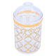 علبة بهارات بلاستيك السيف غاليري، دائري، منقوش ذهبي - شفاف product image 3