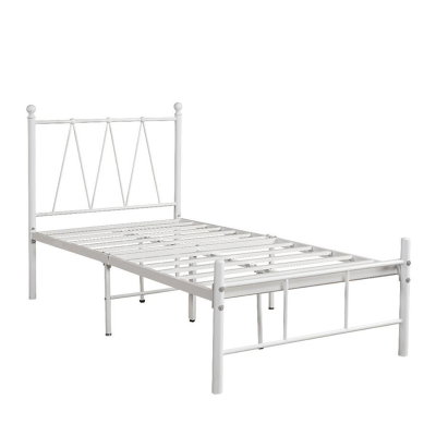 سرير هيكل حديد، 190×70×70 سم - أبيض product image 3