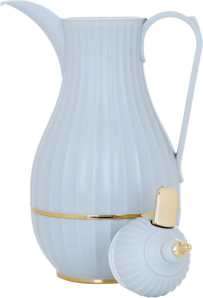 Alsaif Gallery Tamim 7 Thermos, 0.6 L, Glass Inner Carrier, Plastic Outer Body - Light Grey product image 4