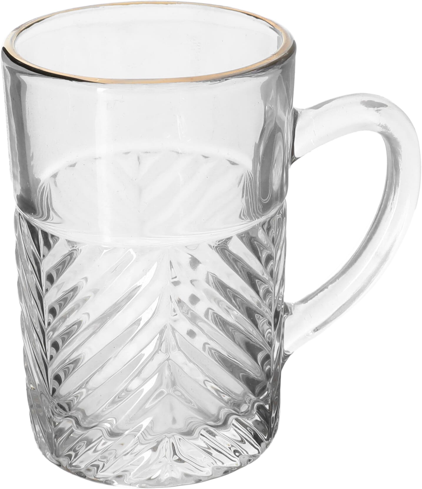 Max Glass Teapot Set, Gold Line, 6 Pieces - Clear product image 2