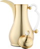 Al Saif Gallery Asalah Thermos Set, 2 pieces, 1/1 liter, glass interior, transparent handle, push-button - gold product image 6