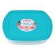 Glass oven tray with Pyrex lid, 25 x 22 cm, square - transparent product image 3