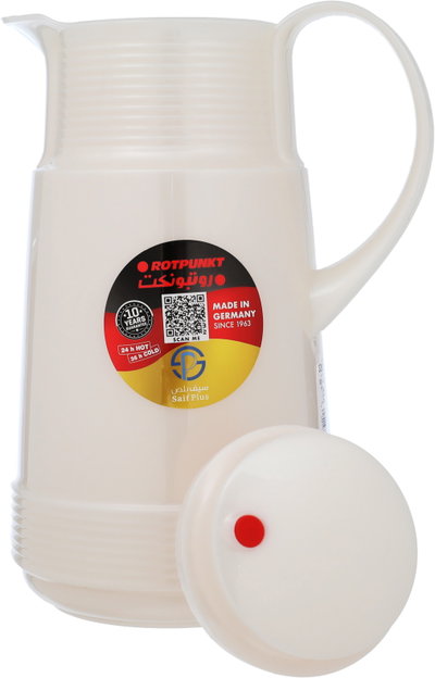 Rotpont thermos, 1 liter, plastic outer, glass inner container, plastic outer shell - beige product image 5
