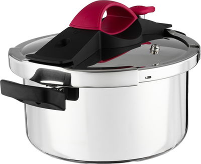 طقم قدور ستانلس ستيل سيترام، قطعتين، 4/6 لتر - فضي اسود product image 4