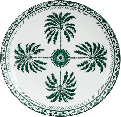 طقم سفرة بورسلان السيف غاليري، 24 قطعة، رسمة نخل أخضر - أبيض أخضر product image 4