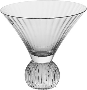 Glass dessert cup with a Saif Gallery base, 12.2 x 3.7 x 11.1 cm - transparent product image