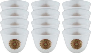 Al Saif Gallery Arabic coffee cups set, 12 pieces - white product image