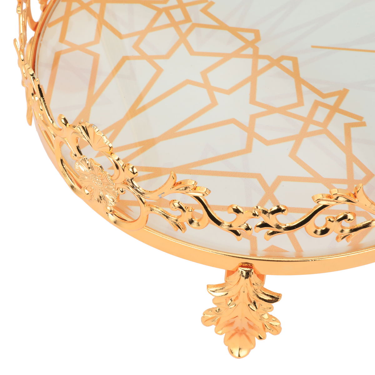 صحن حلا استيل القناص، 20x20x6 سم - ذهبي product image 3