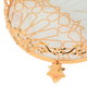 صحن حلا استيل القناص، 20x20x6 سم - ذهبي product image 3
