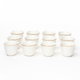 Al Saif Gallery Porcelain Arabic Coffee Cups Set, 12 Pieces, 90 ml, Gold-White Rims product image 1