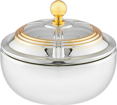 تمرية استيل السيف غاليري، 11.2x11.2x7 سم - فضي ذهبي product image 1