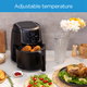 Midea Air Fryer, 1500 Watt, 4.76 Liters - Black product image 5