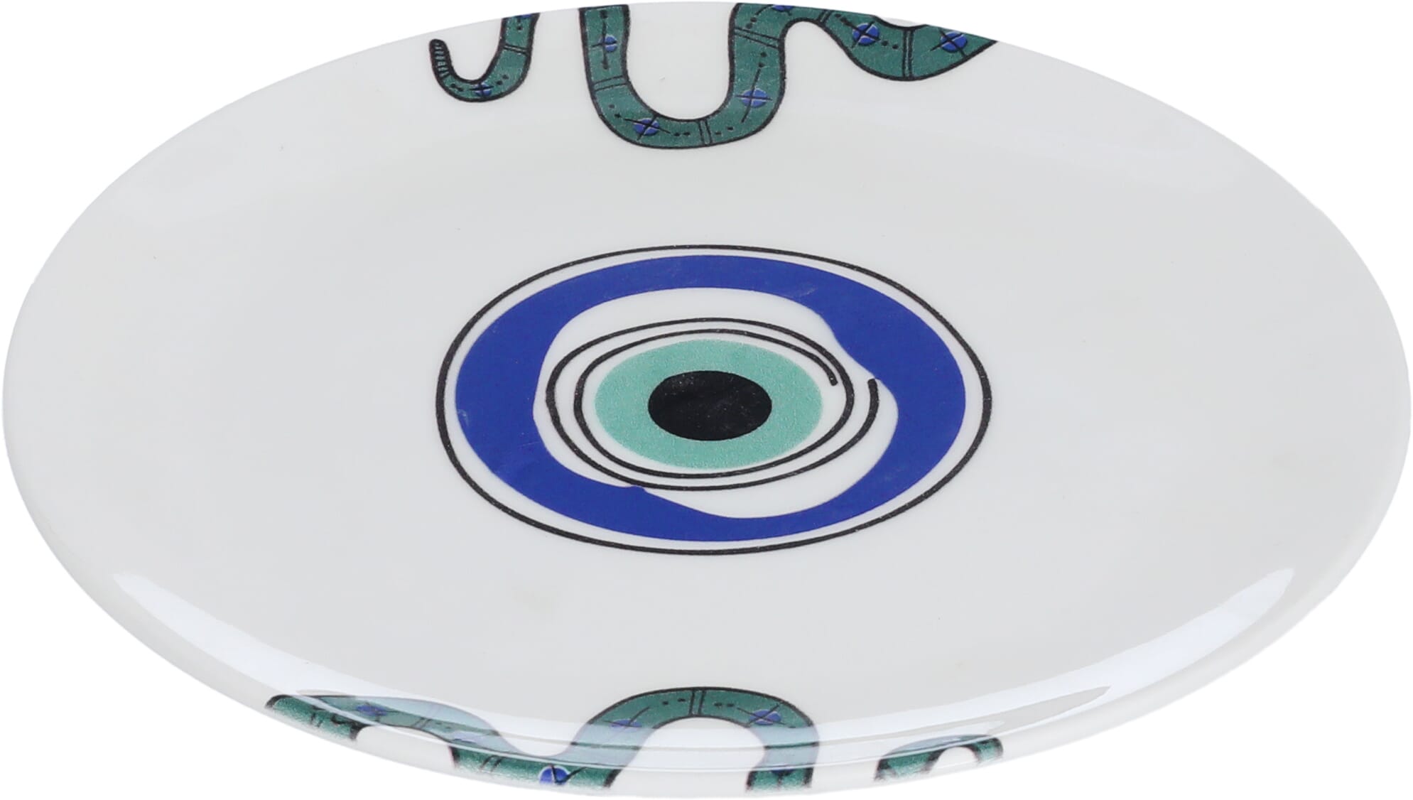 Al Saif Gallery Porcelain Serving Plate, 20X20X2 Cm, Round - White And Blue product image