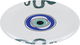 Al Saif Gallery Porcelain Serving Plate, 20X20X2 Cm, Round - White And Blue product image 1