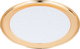 Al Saif Gallery Steel Serving Tray, 42X42X2.4 Cm, Round - Creamy White product image 1