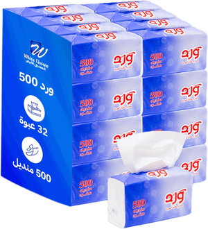 White Tissue Rose Pack, 32 Packs, 500 Tissues Each product image